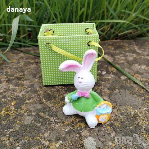 4618 Мини сувенир фигурка Зайче в подаръчна торбичка, снимка 5 - Декорация за дома - 44877277