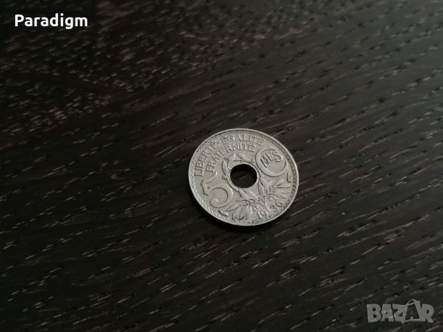 Mонета - Франция - 5 сантима | 1936г.