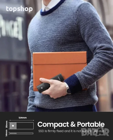 Кутия за SSD Orico PWM2-G2 Type-C M.2 NVMe - PWM2-G2, снимка 4 - Кабели и адаптери - 50493153