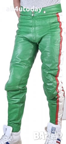 №3444 Мъжки кожен мото панталон, снимка 1