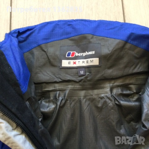 НОВА дамско синьо яке ветровка горнище BERGHAUS Goretex размер 12 / М, снимка 5 - Якета - 52524992