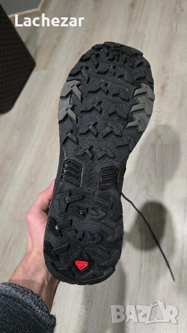 Мъжки туристически обувки Salomon Gore-tex Ultra 4 Mid Gtx - black/magnet/pearl blue, снимка 6 - Спортни обувки - 53113439