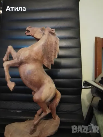 статуетка скулптура кон 43 см, снимка 2 - Статуетки - 48162990