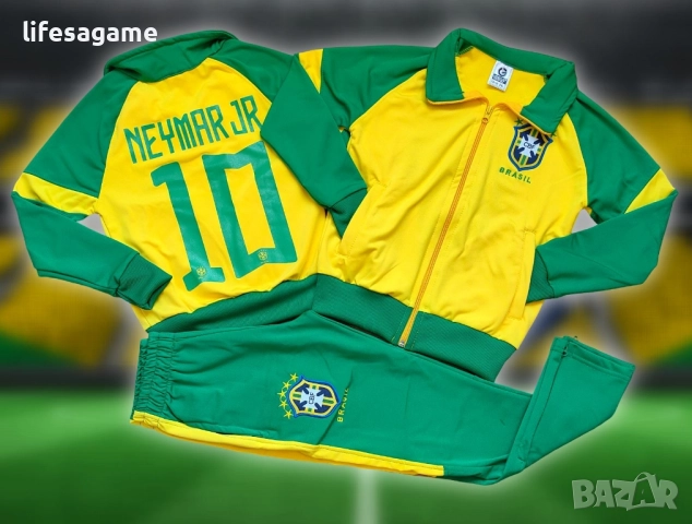 Детски футболен екип Бразилия Неймар анцуг Brazil комплект горнище и долнище Neymar Jr.