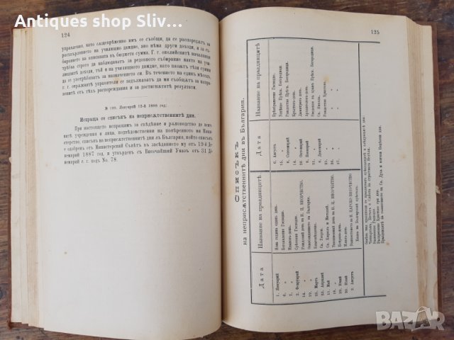 Антикварна книга "Разни Закони" - 1890г. №0143, снимка 6 - Колекции - 32992786