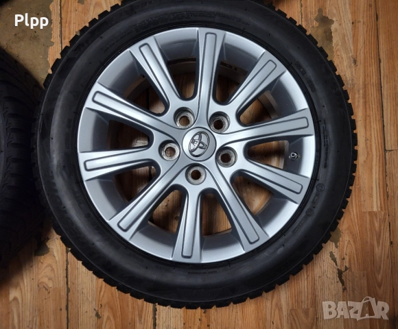 джанти 16" 5х114,3 Toyota гуми 205/55/16 Bridgestone зимни, снимка 4 - Гуми и джанти - 52484549