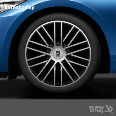 Тасове за джанти 14'' Sparco BERGAMO / SPC1485SVBK, снимка 2 - Аксесоари и консумативи - 50891988