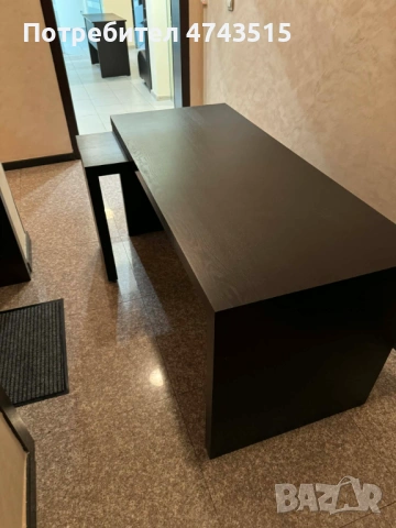 Два броя офисни бюра, които могат да се продават заедно или поотделно. Бюрата са в цвят венге, подхо, снимка 3 - Работни маси и бюра - 53560952