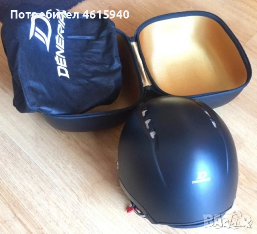 Продавам нова скисноуборд каска с визьор Dénériaz PILOT Noir размер L 475лв, снимка 3 - Зимни спортове - 52088342