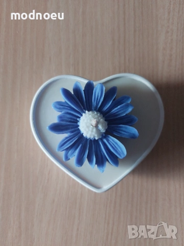 Свещ сърце с маргаритка, снимка 6 - Подаръци за жени - 53014458