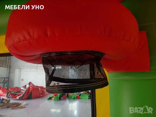 Надуваем атракцион замък с баскетболен кош и пързалка, снимка 3 - Други игри - 51526752