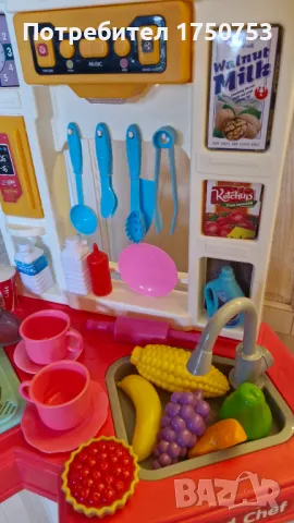 Детска кухня с аксесоари и звуци, снимка 6 - Играчки за стая - 47640023