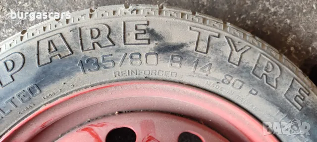 Резервна гума патерица 135/80/14 Nissan Micra K11 - 100лв, снимка 3 - Части - 49829588