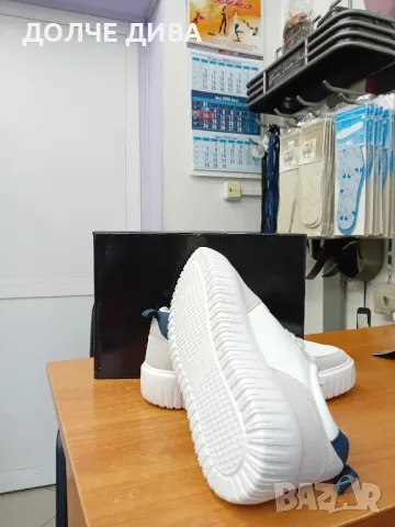Мъжки кецове мY236 бели, снимка 4 - Спортни обувки - 49437208
