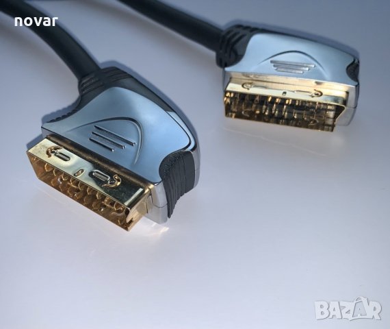 Скарт кабел 1,50м Scart cable HQ Silver Series позлатен , снимка 4 - Други - 34579064