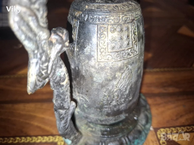 месингов механичен звънец дракон, снимка 10 - Декорация за дома - 51091397