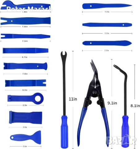 Инструменти за Демонтаж на Тапицерия – KraftWorld 200 части – с Щипки и Клещи, снимка 5 - Клещи - 51066127