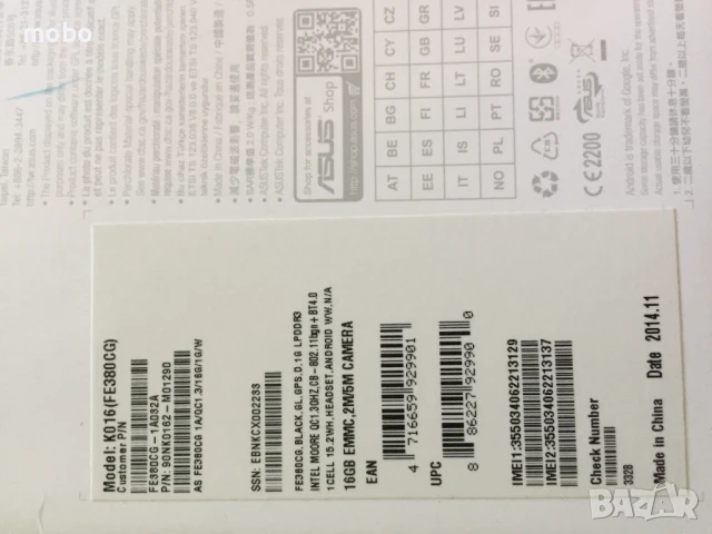 Таблет Asus, модел   KO16(FE380CG), с 8- инчов дисплей  с разделителна способност 1280*800 пиксела. , снимка 6 - Таблети - 51294759