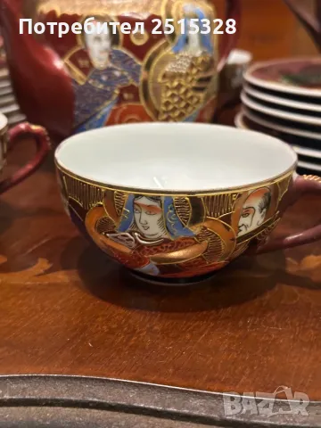 стар японски порцеланов сервиз за чай, снимка 3 - Други ценни предмети - 50428356