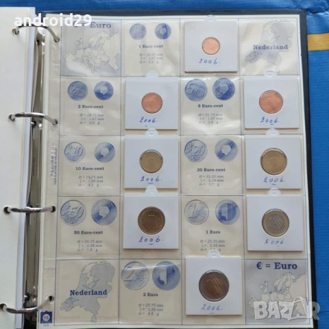 Евро монети 1c-2 Euro 2006 г. на първите 12 членки на Европейския Съюз, снимка 13 - Нумизматика и бонистика - 50604360