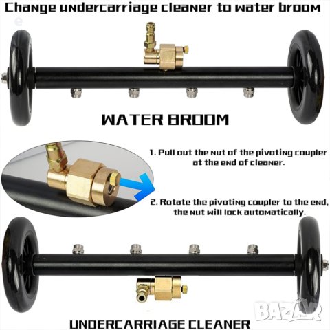 Струйник за миене на шасито на автомобили и площадки 2в1 за всички водоструйки, снимка 7 - Други инструменти - 43483551