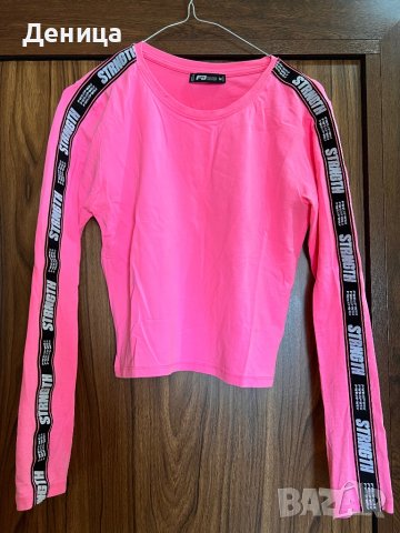 Спортна блузка розова, снимка 1 - Блузи с дълъг ръкав и пуловери - 38423200