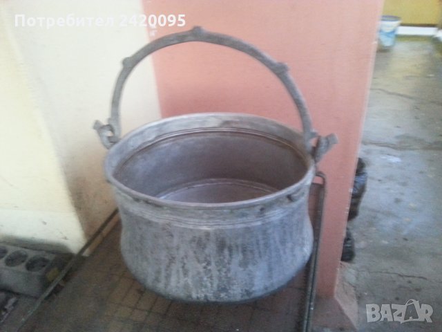 бакърено котле-50лв, снимка 4 - Съдове за готвене - 27160595