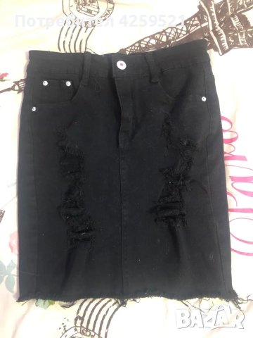 Къса дънкова пола