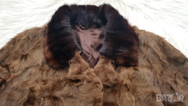 Дамско палто естествен косъм размер ХЛ, снимка 5 - Палта, манта - 43743660