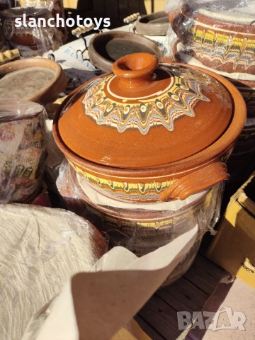 Глинен гювеч, тави,оцетник,сач,гювечета,чинии,чаши,...всичко от Троянска керамика, снимка 14 - Съдове за готвене - 40624946