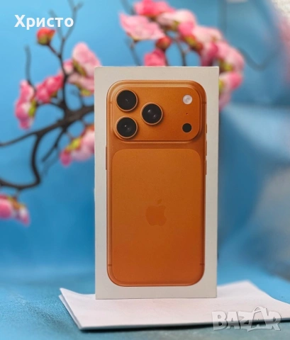 НОВ!!! Apple iPhone 17 Pro, 256GB, 5G, Cosmic Orange + подарък оригинален адаптер Apple, снимка 4 - Apple iPhone - 53377525