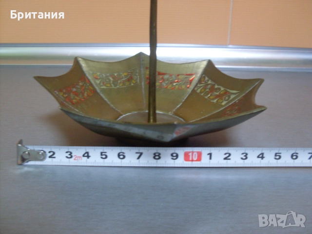 Бронзов съд- "чадър" с маркировка., снимка 6 - Антикварни и старинни предмети - 52909690