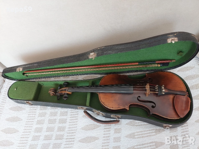 Стара немска цигулка, 1843 година, 1 000 €, снимка 2 - Струнни инструменти - 52537840