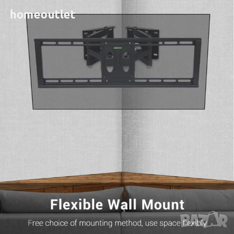 ПРОМОЦИЯ Стойка за телевизор, подходяща за ъглов монтаж UNHO U-500A, снимка 7 - Стойки, 3D очила, аксесоари - 50684028