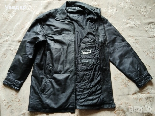 Мъжко кожено яке Angelo Litrico - размер XL/XXL, снимка 5 - Якета - 49040215