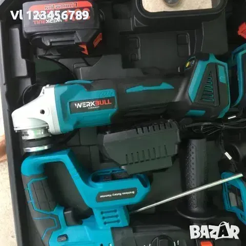 4в1 Перфоратор Винтоверт Ъглошлайф Гайковерт Акумулаторен 36V 8,0AH, снимка 5 - Други инструменти - 49785096