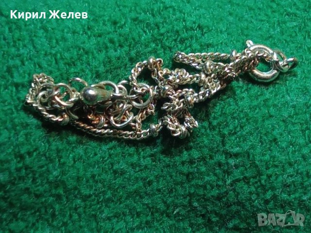 ПОСРЕБРЕНА ФИНА НЕЖНА ГРИВНА за ГЛЕЗЕН 71741, снимка 4 - Гривни - 31450511