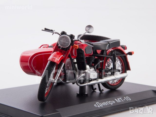 МТ-10 Днепр мотор с кош - мащаб 1:24 на Наши мотоцикли моделът е нов в блистер