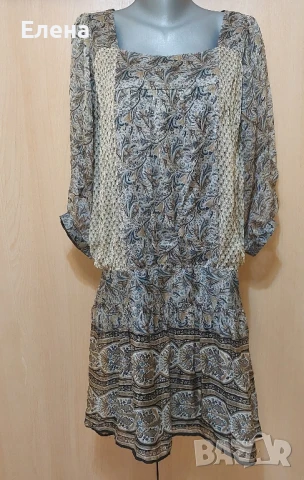 Рокля ZARA.100% коприна. размер L. , снимка 9 - Рокли - 50897903