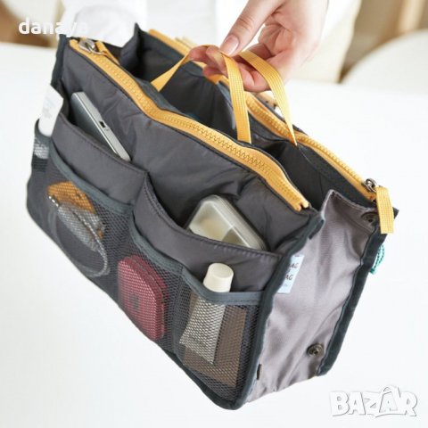 1175 Органайзер за дамска чанта несесер козметичка, снимка 8 - Портфейли, портмонета - 33121631