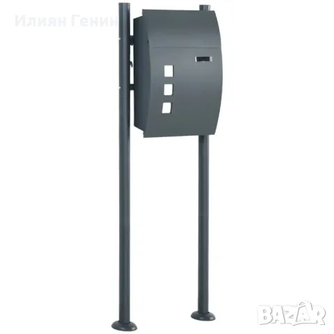 Пощенска кутия HOMCOM свободностояща, стомана, 44 cm x 15 cm x 114 cm, снимка 9 - Други стоки за дома - 50310719