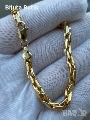 Брутална Златна Гривна от Медицинско злато , снимка 2 - Гривни - 51742082