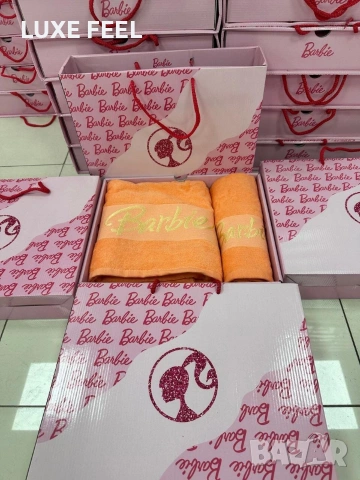 BARBIE ⚜️ Хавлии 2бр в Кутия , снимка 4 - Хавлиени кърпи - 53216259