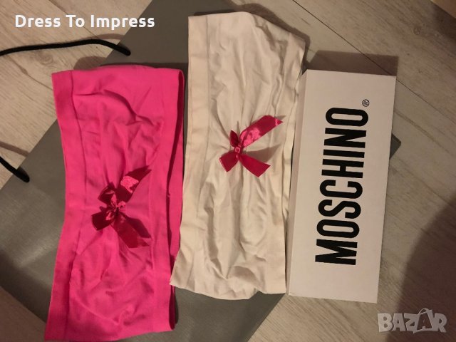 Дамско бюстие Moschino бяло, снимка 2 - Корсети, бюстиета, топове - 27596302