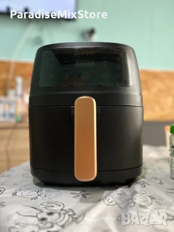 Airfryer Silver Crest S-18 2400 W 8 L капацитет на вместимост  8 предварително подготвени програмил , снимка 3 - Фритюрници - 49865318