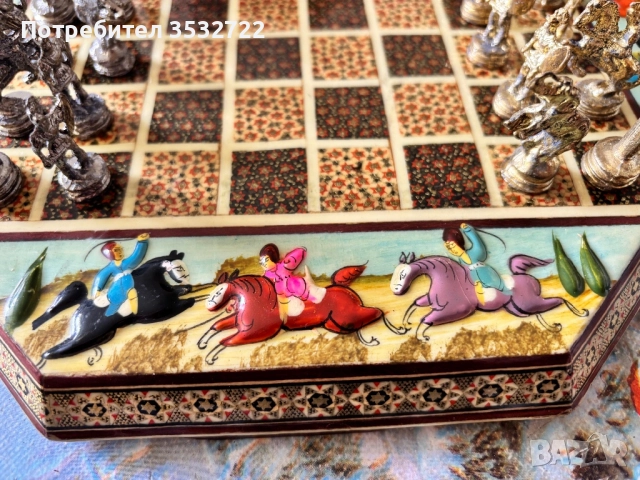 Ретро шах с метални фигури , снимка 5 - Антикварни и старинни предмети - 51626880