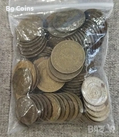 Лот 1 и 2 стотинки 1989 100 бр 