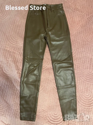 Кожен панталон Bershka