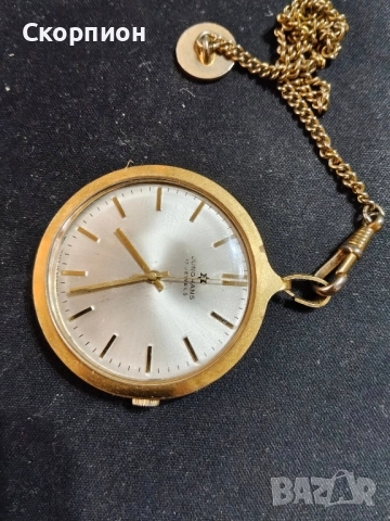 Джобен часовник -  JUNGHANS с позлата - ГЕРМАНИЯ - ПРОМОЦИЯ, снимка 10 - Джобни - 46654362