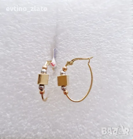 Дамски златни обеци , снимка 12 - Обеци - 47498689